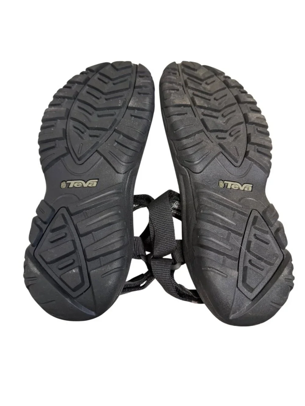 Teva Mens Black Adjustable Strap Sandals Size 10 Outdoor Hiking Shoes